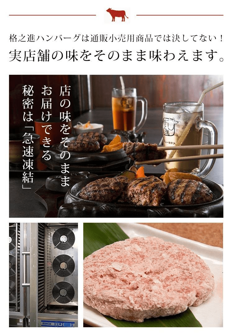 金格ハンバーグ（5個×2セット） ハンバーグの通販 門崎熟成肉の専門店 格之進オンラインストア