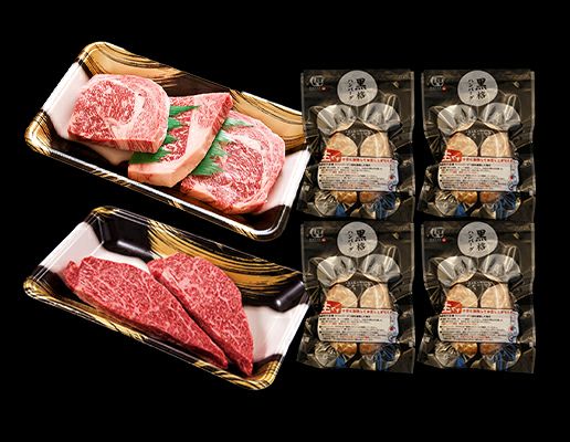 【送料無料】ハンバーグ＆ステーキBBQセット（約3～4人前 1.08kg）